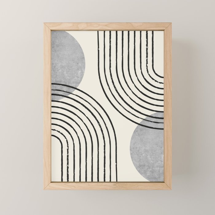 Sun Arch Double - Grey Mini Art Print Gallery Image 1