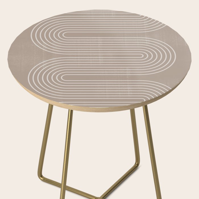 Neutral Lines Arch Minimalist Graphic Side Table Gallery Image 2