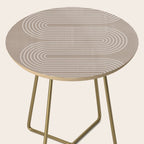 Neutral Lines Arch Minimalist Graphic Side Table Gallery Image 2