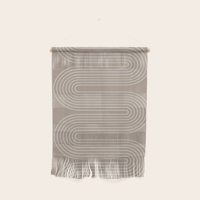 Neutral Lines Arch Minimalist Graphic Wall Hanging Gallery Image 1