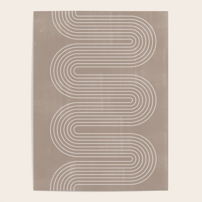 Neutral Lines Arch Minimalist Graphic Poster Gallery Image 4