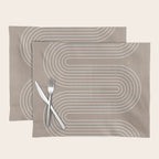 Neutral Lines Arch Minimalist Graphic Placemat Gallery Image 1