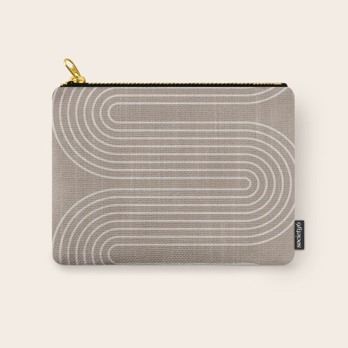 Neutral Lines Arch Minimalist Graphic Carry All Pouch Gallery Image 1