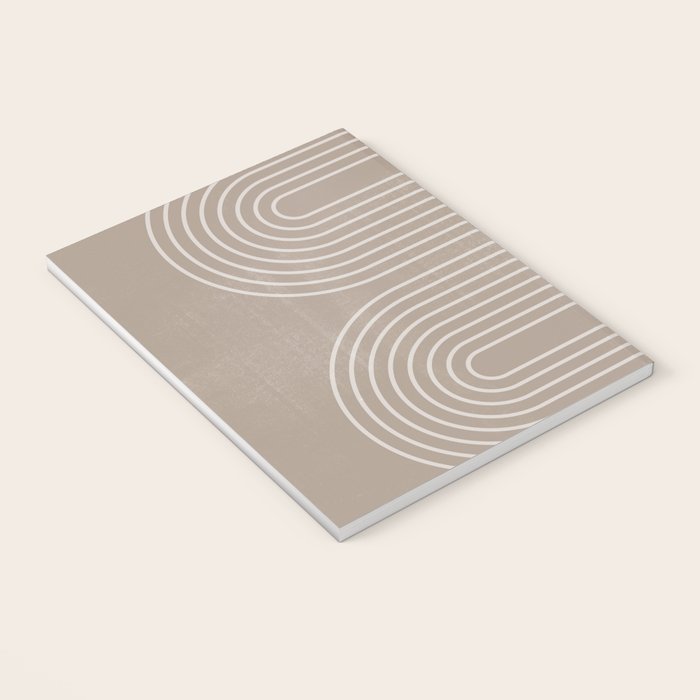 Neutral Lines Arch Minimalist Graphic Notebook Gallery Image 3