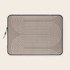 Neutral Lines Arch Minimalist Graphic Laptop Sleeve Gallery Image 1