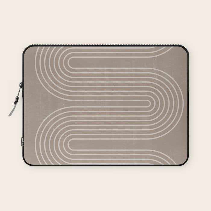 Neutral Lines Arch Minimalist Graphic Laptop Sleeve Gallery Image 1