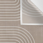 Neutral Lines Arch Minimalist Graphic Wall Tapestry Gallery Image 3