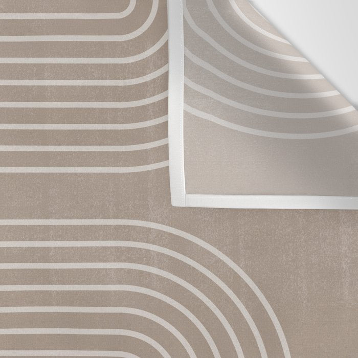 Neutral Lines Arch Minimalist Graphic Wall Tapestry Gallery Image 3
