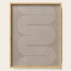 Neutral Lines Arch Minimalist Graphic Serving Tray Gallery Image 1