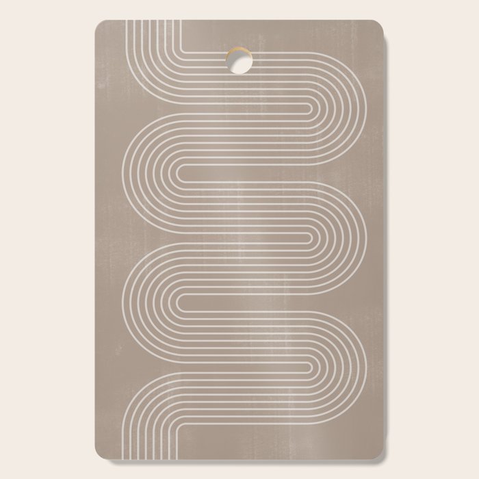 Neutral Lines Arch Minimalist Graphic Cutting Board Gallery Image 1