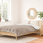 Neutral Lines Arch Minimalist Graphic Duvet Cover Gallery Image 2