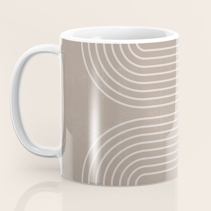 Neutral Lines Arch Minimalist Graphic Coffee Mug Gallery Image 3