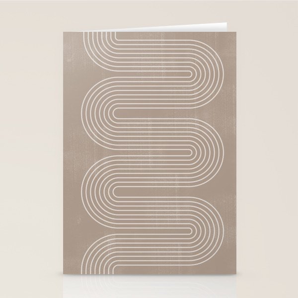 Neutral Lines Arch Minimalist Graphic Stationery Card Gallery Image 2