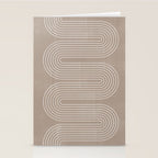 Neutral Lines Arch Minimalist Graphic Stationery Card Gallery Image 2