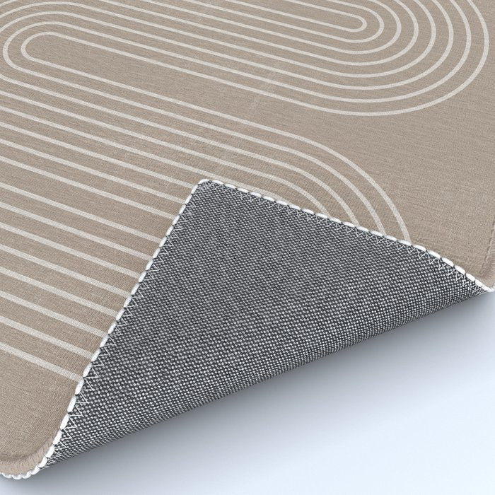 Neutral Lines Arch Minimalist Graphic Rug Gallery Image 4
