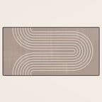 Neutral Lines Arch Minimalist Graphic Desk Mat Gallery Image 3