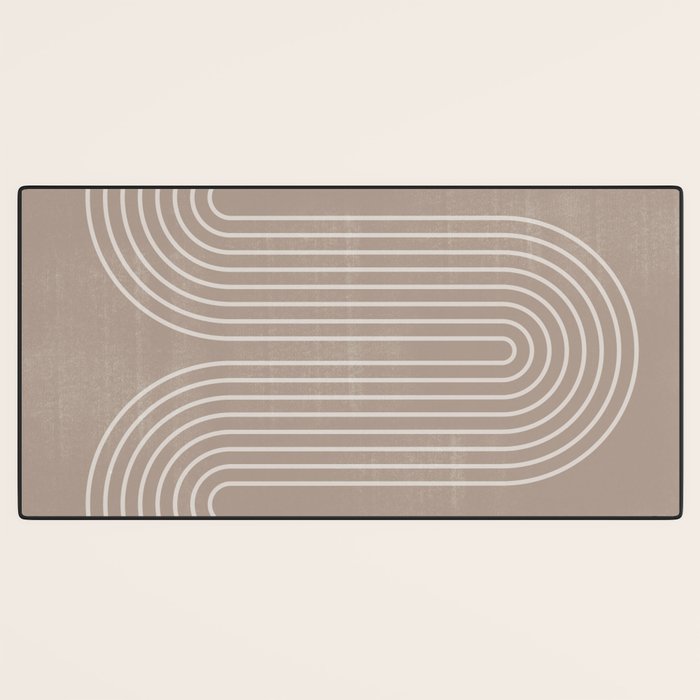 Neutral Lines Arch Minimalist Graphic Desk Mat Gallery Image 3