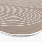 Neutral Lines Arch Minimalist Graphic Bath Mat Gallery Image 3