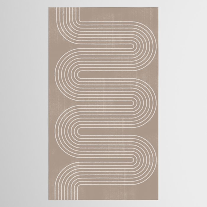 Neutral Lines Arch Minimalist Graphic Tablecloth Gallery Image 2