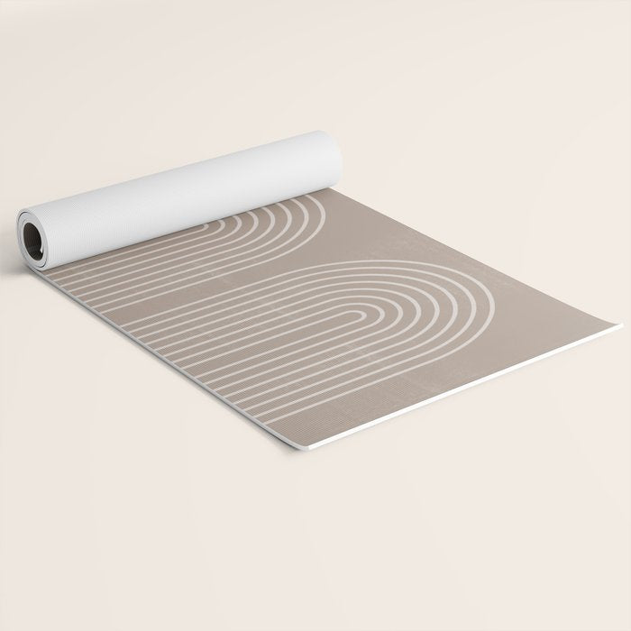 Neutral Lines Arch Minimalist Graphic Yoga Mat Gallery Image 2