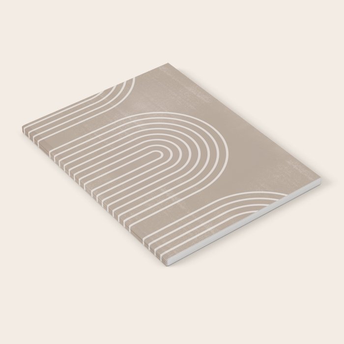 Neutral Lines Arch Minimalist Graphic Notebook Gallery Image 1
