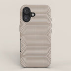 Neutral Lines Arch Minimalist Graphic iPhone Case Gallery Image 1