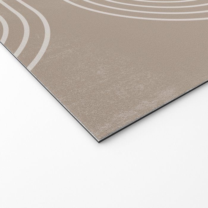 Neutral Lines Arch Minimalist Graphic Welcome Mat Gallery Image 2
