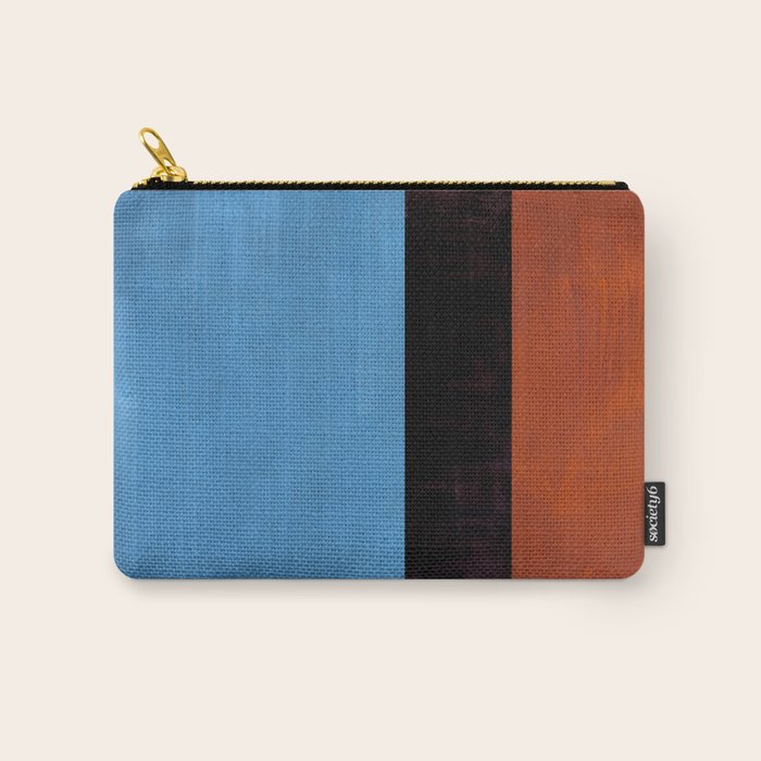 Autumn Sky Color field Abstract Mid Century Modern Minimalist  Carry All Pouch Gallery Image 1