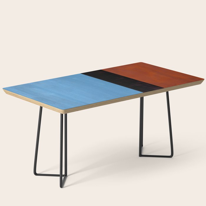 Autumn Sky Color field Abstract Mid Century Modern Minimalist  Coffee Table Gallery Image 1