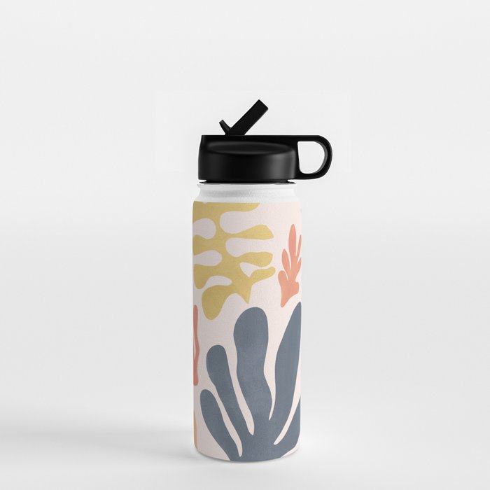 Matisse Cutouts Homage - Abstract Painting Water Bottle Gallery Image 1