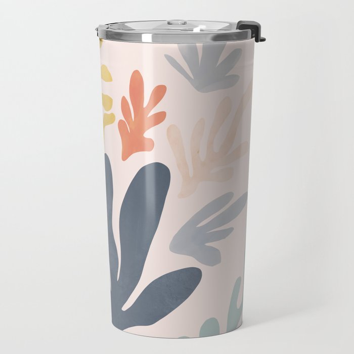 Matisse Cutouts Homage - Abstract Painting Travel Mug Gallery Image 2