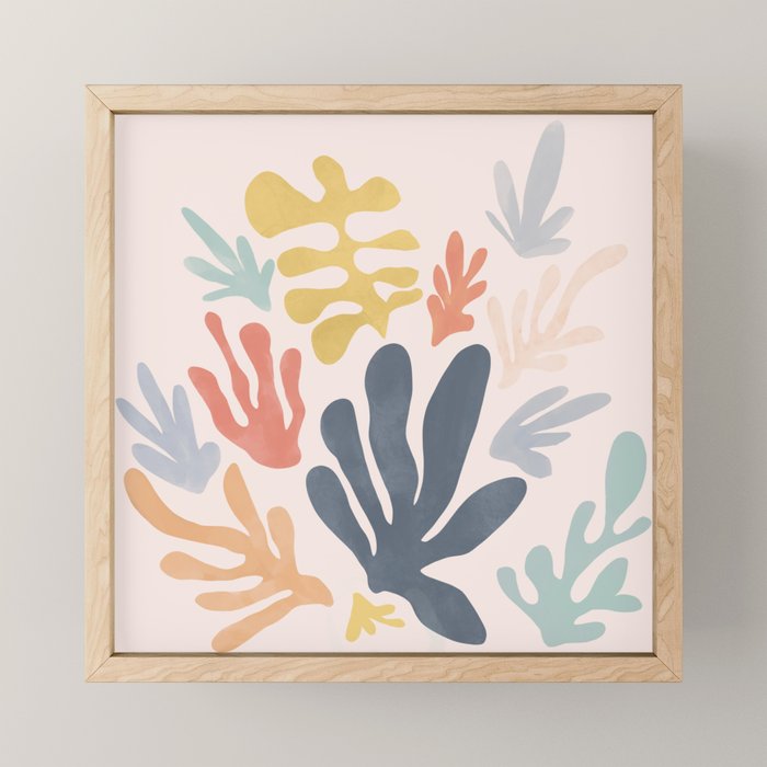 Matisse Cutouts Homage - Abstract Painting Mini Art Print Gallery Image 1