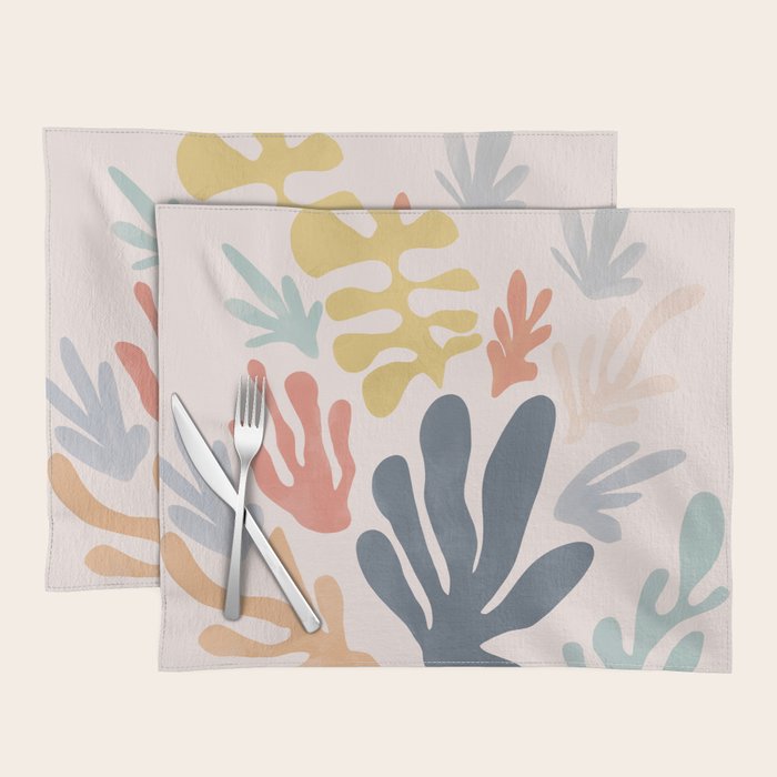 Matisse Cutouts Homage - Abstract Painting Placemat Gallery Image 1
