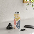 Matisse Cutouts Homage - Abstract Painting Water Bottle Gallery Image 5