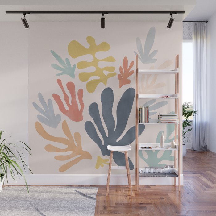 Matisse Cutouts Homage - Abstract Painting Wall Mural Gallery Image 1
