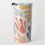 Matisse Cutouts Homage - Abstract Painting Travel Mug Gallery Image 3