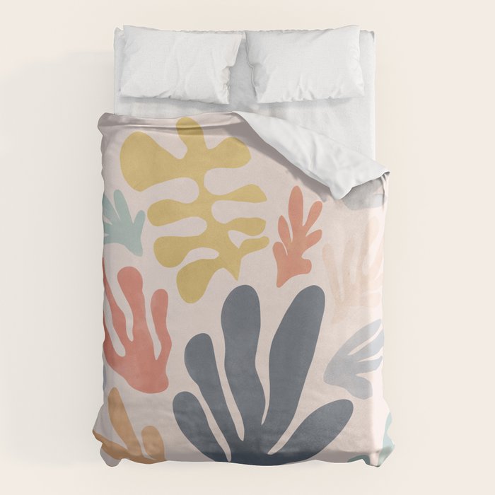 Matisse Cutouts Homage - Abstract Painting Duvet Cover Gallery Image 6