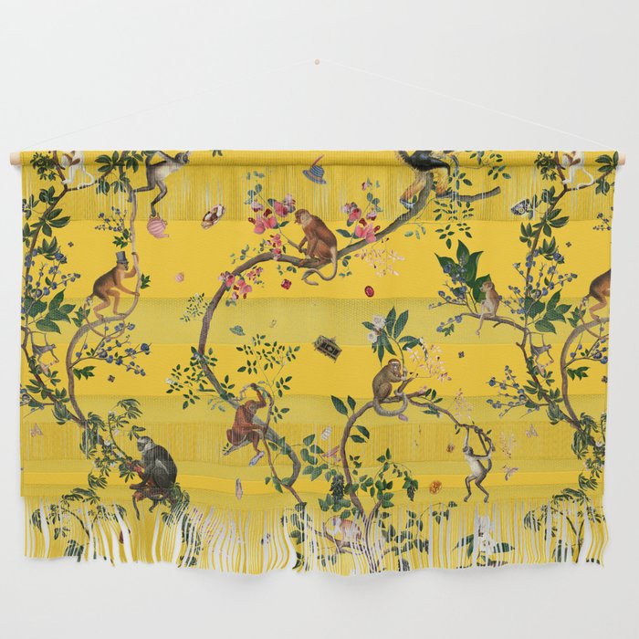 Monkey World Yellow Wall Hanging Gallery Image 1