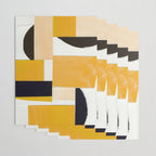 Yellow Abstract Collage Wrapping Paper Gallery Image 3