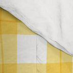 Yellow geometric plaid gingham pattern Comforter Gallery Image 4