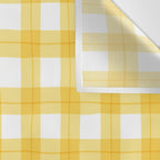 Yellow geometric plaid gingham pattern Wall Tapestry Gallery Image 3