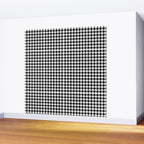 Houndstooth (black and white) Wall Mural Gallery Image 2
