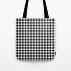 Houndstooth (black and white) Tote Bag Gallery Image 1