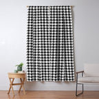 Houndstooth (black and white) Window Curtain Gallery Image 5
