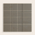 Houndstooth (black and white) Wood Wall Art Gallery Image 1