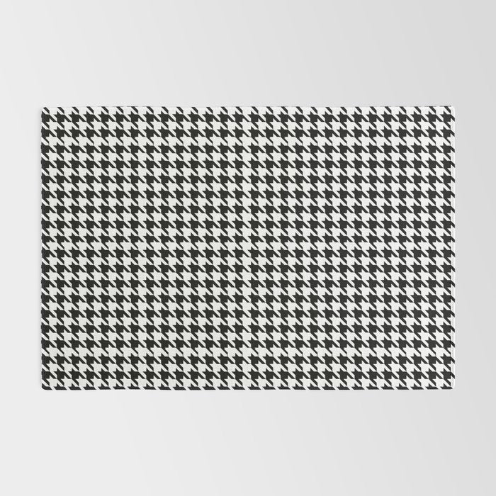 Houndstooth (black and white) Rug Gallery Image 2