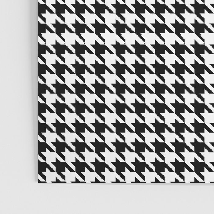 Houndstooth (black and white) Poster Gallery Image 3