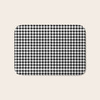 Houndstooth (black and white) Bath Mat Gallery Image 1
