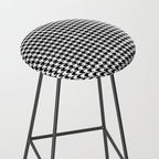 Houndstooth (black and white) Stool Gallery Image 2