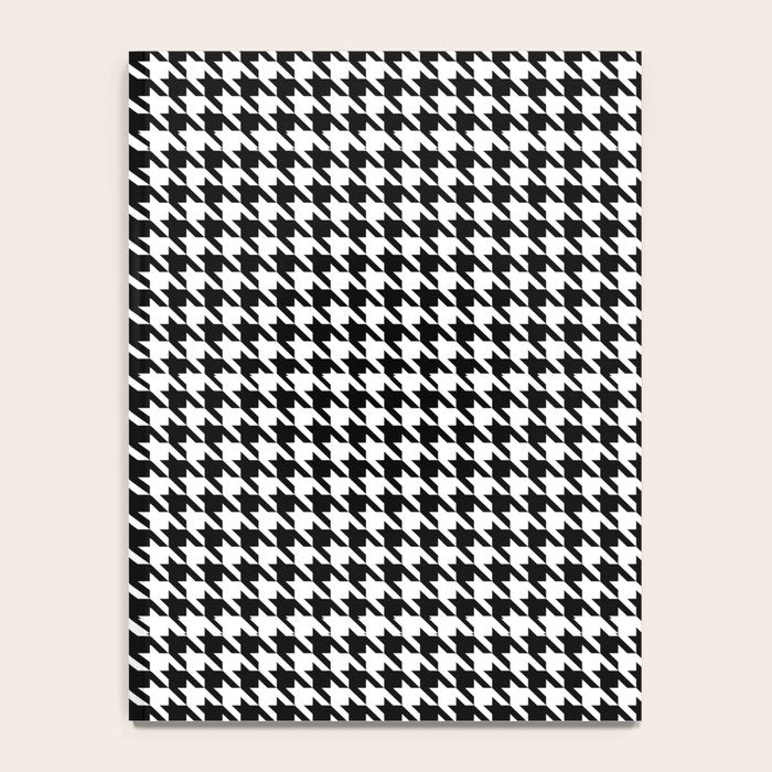 Houndstooth (black and white) Notebook Gallery Image 4